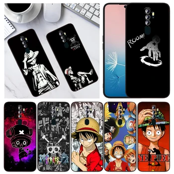 Anime Japonais One Piece Pour OPPO Trouver X5 X3 F21 Neo Lite A96 A57 A77 A74 A76 A72 A55 A54S A53 A16S K10 5G Noir de Cas de Téléphone