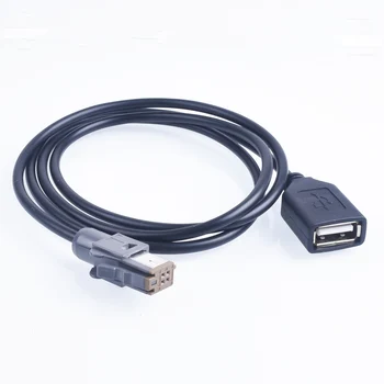 Voiture prise d'Entrée Audio Auxiliaire Médias câble de Données De la Fiche de l'Adaptateur USB Connecteur Pour Toyota NHZN-W60G NHZN-X61G
