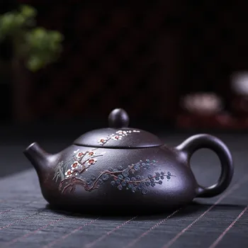 Yixing théière argile violette Pierre scoop théière Chinoise Célèbre la Main à Thé bouilloire Teaware personnalisé cérémonie du Thé cadeau 160ml