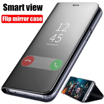 Smart Miroir de Cas de secousse pour Samsung Note 20 Ultra 8 9 10 Lite Plus housse de Protection pour Galaxy A6 A7 A8 A9 Plus J4 J6 J8 Cap 2018