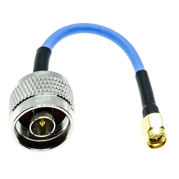 Type N mâle de SMA mâle connecteur RG402 RG-402 Semi Flexible Câble Coaxial 50ohm Bleu