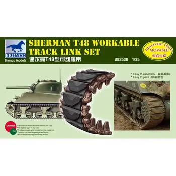 BRONCO AB3538 1/35 Sherman T48 Réalisable Piste Link Set - Modèle à l'Échelle Kit