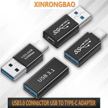 USB3.0 Connecteur USB De TYPE-C Adaptateur de 5gbit / s USB3.1Gen1 de Mâle à Femelle Convertisseur SSD HDD Câble Prolongateur de transfert d'Extension Plug