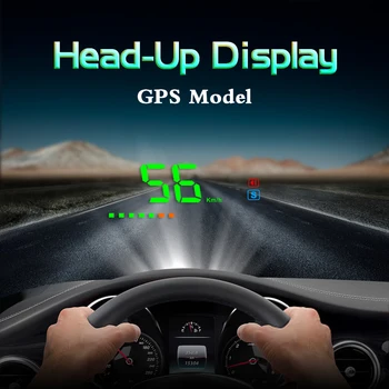 L'Arrivée de nouveaux A2 de l'Électronique de la Tête Jusqu'à l'Affichage de Vitesse de Voiture de pare-brise Projecteur Numérique de Voiture de GPS Compteur de vitesse de voiture accessries