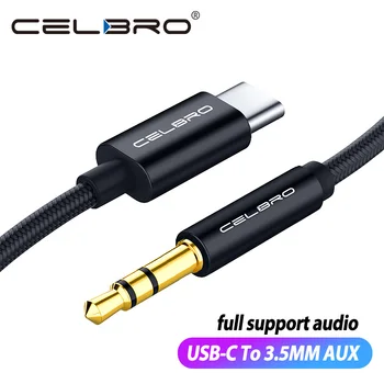 USB de Type C À 3.5 mm Mâle Adaptateur pour Casque de Voiture Aux Câble Audio pour Samsung S21 + S20 Ultra Remarque 20/10 Oneplus 8 Pro Téléphones haut-Parleur