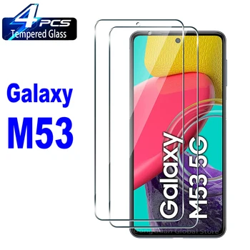 2/4Pcs Verre Trempé Pour Samsung Galaxy M53 5G Haute Auminum Protecteur d'Écran de Film de Verre