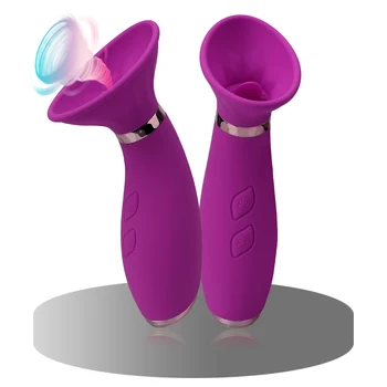 Stimulation Clitoridienne Femme Masturbateurs En Silicone Sex-Shop Vagin Mamelon Sucer Vibrateur Langue Lécher Vibrant Sex Toys