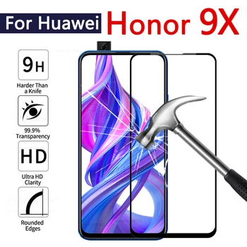 1-5PCS Pleine couverture en verre trempé Huawei Honor 9 x Protecteur d'Écran Pour l'honneur 9x honor9x Film de Protection d'honneur 9x affichage Glas