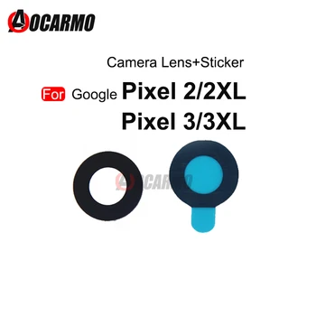 1Pcs Arrière de la Caméra Arrière de la Lentille de Verre Avec l'Autocollant Adhésif Pour Google Pixel 2 3 XL 2xl 3XL Pièce de Rechange