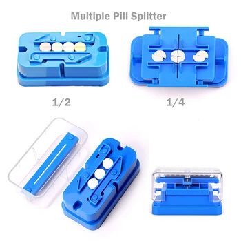 1PC Multiples Pilule Séparateur Lame en Acier Inoxydable Écarteler 1/4 1/2 Pilule Coupe pour la Ronde Oblongue Pilules Tablette Splitter Cutter