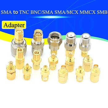 1PCS SMA Connecteur SMB BNC RPSMA MCX/MMCX Mâle Femelle Droit RF Convertisseur Adaptateur SMA Connecteur SMB Adaptateur TNC TNC Plug