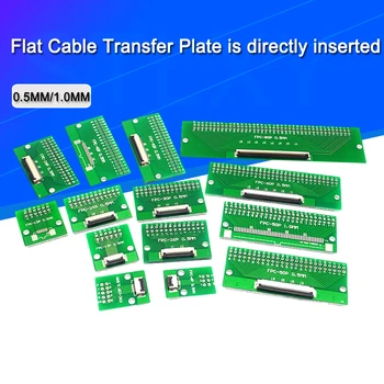 FPC/FFC câble plat plaque de transfert est directement inséré BRICOLAGE 0,5 MM 1 mm d'espacement connecteur 6P/8P/10P/20P/30P/40P/60P