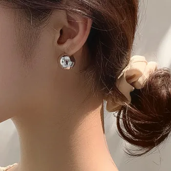 INS de la Mode 925 Argent Sterling Smasll Perle Boucles d'oreilles pour les Femmes Élégantes de Fête de Mariage Mariée Bijoux de Cadeau de Prévenir l'Allergie