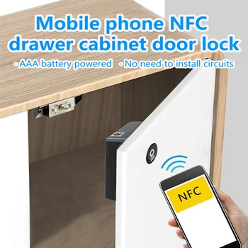 Téléphone Mobile NFC smart tiroir de l'armoire de verrouillage de porte RFID serrure électronique de carte d'IC de 13,56 mhz moteur de verrouillage de l'armoire électrique de verrouillage