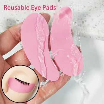 10Pairs Réutilisables Eye Pads en Silicone rehaussement des Cils, Extension de Bande de Patchs Hydrogel Sous les Yeux, Gel Patch Maquillage Outils
