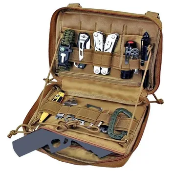 Molle Militaire Sac de Poche Médicale EMT Tactique d'Urgence Extérieur Pack de Camping, Accessoires de Chasse Utilitaire Multi-tool Kit EDC Sac