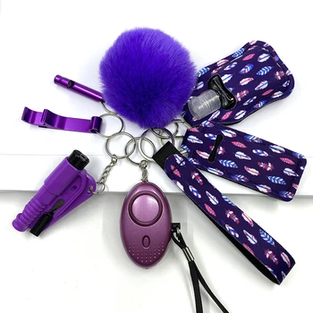 L'Auto-Défense Keychain Set Knuckles Kit D'Auto-Défense De Gros En Vrac Accessoires Sur Mesure Défensive Pour Les Femmes Enfant Fille