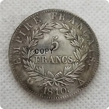 1810 FRANCE 5 FRANCS Copie de Pièce de monnaie commémorative-replica pièces médaille de pièces de monnaie à collectionner