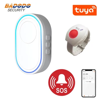 Tuya Smartlife APPLICATION Smart WiFi SOS de Soins pour personnes Âgées Système d'Alarme d'Urgence Bouton de Panique Bracelet