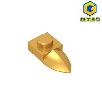 Gobricks GDS-870 Modifié 1 x 1 avec la Dent Horizontale compatible avec lego 49668 49673 des jouets d'enfant Assemble Bloc de Construction