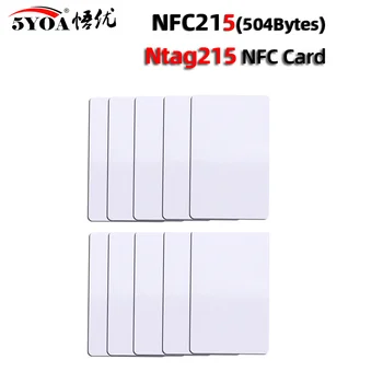 30/50pcs NFC Ntag215 Carte Pièce Clé TAG 13,56 MHz NTAG 215 Universelle de l'Étiquette RFID ultra-léger Étiquettes les Étiquettes de 25 mm de diamètre Boîte Ronde