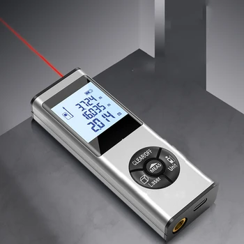 Rechargeable, D'Un Télémètre Laser De Poche Infrarouge Mini Instrument De Mesure Mètre De Distance De Ligne Horizontale