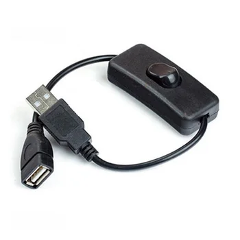 ESCAM 28cm Câble USB avec Interrupteur marche/ARRÊT Câble d'Extension de Bascule pour USB Lampe USB Ventilateur de Ligne d'Alimentation Durable CHAUD de la VENTE de l'Adaptateur