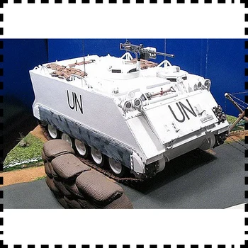 1:25 grande Échelle de l'ONU M113 véhicules blindés de transport de BRICOLAGE de l'Artisanat de Papier Modèle de Kit de Puzzles faits à la Main Jouet de BRICOLAGE