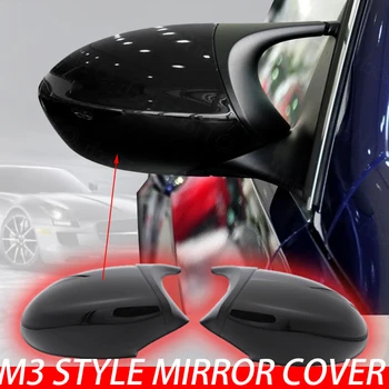 E90 E91 Noir M3 Style Couverture E81 E82 E87 E88 pour BMW 1 Série 3 E92 E93 de Fibres de Carbone M Regarder en Arrière Miroir de la Pac Accessoires de Voiture