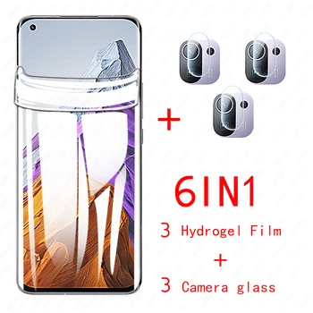 Hydrogel Film sur Mi 11 Pro lentille de la Caméra de verre Poco X3 Pro NFC F3 M3 Pour XiaoMi 11 Ultra Lite 11i 10T 10TPro Protecteur d'Écran du film
