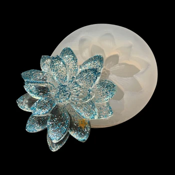 BRICOLAGE Silicone 3D Fleur de Moules Moule de Résine Époxy Bijoux Pendentif Outil de Prise de l'Artisanat de Nouveaux DropShip