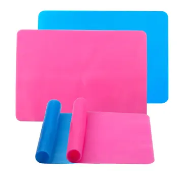 1PCS Sûr Silicone tables de travail de la résine époxy, moules Accessoires époxy pour la Fabrication de Bijoux Fournitures bleu&rose couleur de Tapis de Silicone