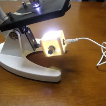 Microscope Lampe USB LED Blanche Lumière de l'Éclairage de Fond de Microscope Biologique de la Source lumineuse Réglable Laboratoire des Instruments et de l'Équipement 