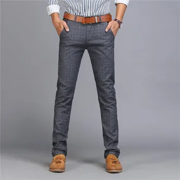 2023 Printemps Été Nouveau Casual Pantalons Hommes Coton Slim Adapter Chinos De La Mode Des Pantalons Masculins De La Marque De Vêtements Plus Size 38