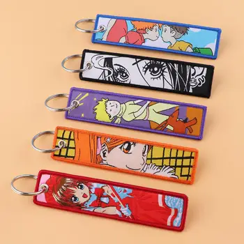 L'Anime NANA Oosaki Nana Brodé Clés de la Balise Anime Jet Tag porte-clés pour les Voitures Sac à dos de Mode porte-Clés Cadeaux Accessoires