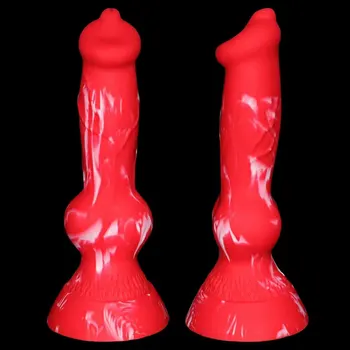 Animal Cheval Gode Pénis Plug Anal en Silicone Long Réaliste Dildo Butt Plug Coloré Surgeon de Coq Anal Sex Toys pour les Couples BDSM