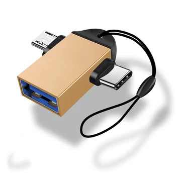 USB3.0 De TYPE-C+ pour Android Adaptateur OTG de Transfert de Données Charge 2-en-1 Convertisseur de Disque U de la Souris de l'ordinateur Portable