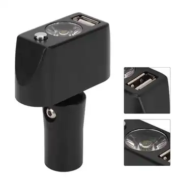 Fauteuil roulant électrique Léger XLR 3 points de la Tête de Recharge USB Angle de réglage de Puissance de LED Fauteuil roulant Contrôleur d'Éclairage Accessoires