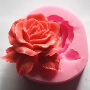 Floraison Rose de Gâteau de Silicone Moule 3D Fleur Fondant Moule Cupcake Bonbons Gelée de Chocolat Décoration Outil de Cuisson des Moules
