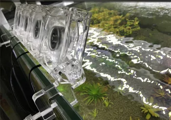 110v~240v transparent ventilateur de refroidissement mini nano clip sur l'aquarium d'eau de l'usine de poisson de récif de corail de la température réservoir réduire