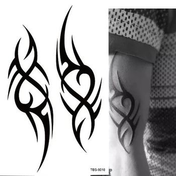 La russie Totem Étanche Tatouage Temporaire des Hommes d'Aigle Lotus Mandala Yeux la Flamme de Transfert de l'Eau de Faux Sur