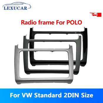 LEXUCAR ABS Radio DVD Cadre Intérieur Dash de la Console centrale Garniture Lunette Panneau pour VW POLO 2014-2017 POLO 6C