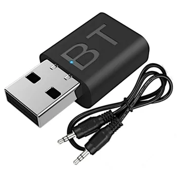 USB Bluetooth 5.0 Émetteur Récepteur 5.0 + EDR Transmettre/Recevoir Deux-en-un Bluetooth 5.0 Adaptateur USB 3,5 mm Adaptateur AUX Voiture TV